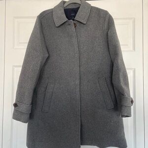 J. Crew Classic Gray Pea Coat